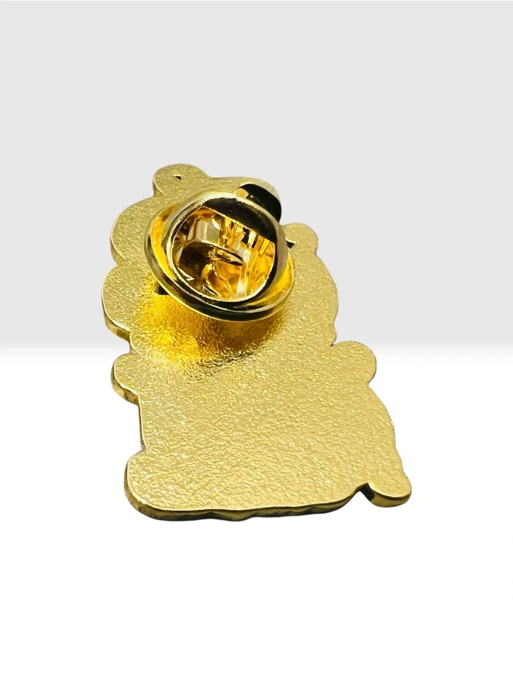 Gold-Tone Black Cauldron Pin